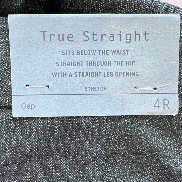 GAP Black Dress Pants Straight-Leg 4R - Picture 3 of 8